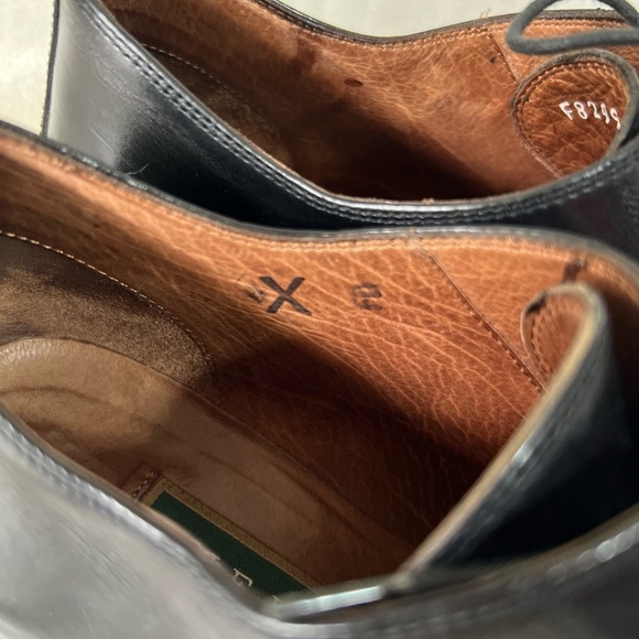 Cole Haan Mens Shoes Black Williams Cap Toe Oxford Leather Vibram Italy 7.5B - Picture 12 of 16